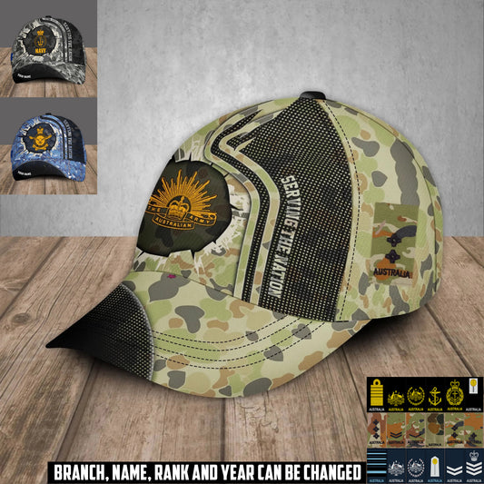 Personalized Rank And Name Australia Soldier/Veterans Baseball Cap - 1759708805