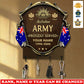 Personalized Australia Veteran/ Soldier With Rank, Year And Name Wooden Key Holder - 17757792