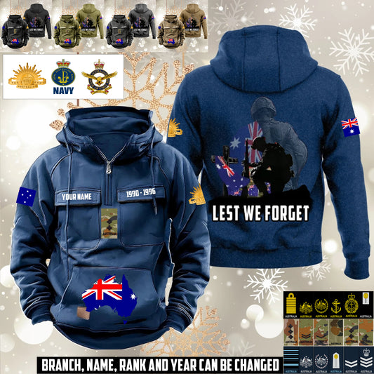 Personalized Australia Soldier/Veteran Vintage Hoodie All Over Printed - 1760486402
