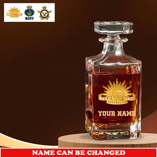Personalized Australia Soldier/ Veteran Premium Decanter With Name - 1775001601