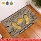 Personalized Australia Soldier/ Veteran Camo With Rank, Name and Year Doormat 3D Printed - 17747424