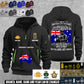 Personalized Australia Soldier/ Veteran With Name, Year And Rank Zip Hoodie Multicolor - 17667936