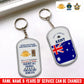 Personalized Rank And Name And Year Australia Soldier/Veterans Acrylic Keychain - 17681760