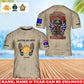 Personalized Australia Soldier/Veteran Camo with Rank, Name and Year T-Shirt All Over Printed - 17760384