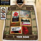 Personalized Australian Soldier/ Veteran Camo With Name And Rank Fleece Blanket 3D Printed - 16971552