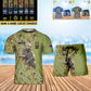 Personalized Australia Soldier/ Veteran Camo With Name And Rank Combo T-Shirt + Short 3D Printed  - 17157312