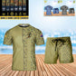 Personalized Australia Soldier/ Veteran Camo With Name And Rank Combo T-Shirt + Short 3D Printed  - 17152992