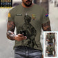 Personalized Australia Soldier/ Veteran Camo With Name And Rank T-shirt 3D Printed  - 17042401QA