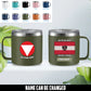 Personalized Austria Soldier/ Veteran With Name  Stainless Steel Coffee Mug Printed - 1761177602