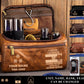 Personalized Austria Soldier/ Veteran With Name And Rank Leather Toiletry Bag - 17591040