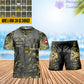 Personalized Austria Soldier/ Veteran Camo With Name And Rank Combo T-Shirt + Short 3D Printed - 17137440