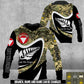 Personalized Austria Soldier/Veteran Camo with Name & Rank Hoodie All Over Printed - 17673984