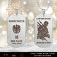 Personalized Austria Soldier/Veteran with Rank, Name & Year Dog Tag Necklace - 1763942401
