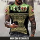 Personalized Austria Soldier/Veteran Camo with Name T-Shirt All Over Printed - 17664480