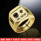 Personalized Austria Soldier/Veteran with Name, Year and Rank Engraved Men’s Ring - 17635104