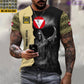 Personalized Austrian Soldier/ Veteran Camo With Name And Rank T-Shirt 3D Printed - 2601240001QA