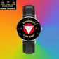 Personalized Austrian Soldier/ Veteran With Name And Rank Black Stitched Leather Watch - 17098560 - Gold Version