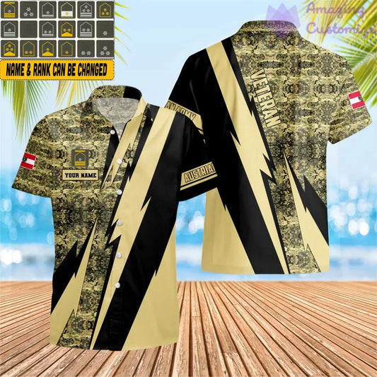 Personalized Austria Soldier/Veteran with Name and Rank Hawaii Shirt All Over Printed - 03042401QA