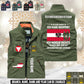 Personalized Austria Soldier/ Veteran With Name & Rank Sleeveless Jacket Multicolor - 17633376