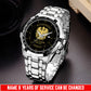 Personalized Name And Year Austria Soldier/Veterans Men Quartz Wristwatch - 17682624