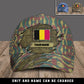 Casquette de baseball camouflage personnalisée pour soldat/vétéran belge - 16841952 - D04