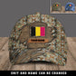 Casquette de baseball camouflage personnalisée pour soldat/vétéran belge - 16841952 - D04