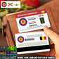 Personalized Belgium Soldier/ Veteran With Rank, Name And Year Aluminum Wallet Card - 17502912