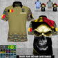 Personalized Belgium Soldier/Veteran Camo with Name and Rank Polo All Over Printed - 17660160