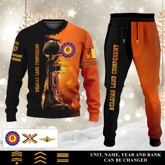 Belgian Sweater + Jogger Combo – Personalized with Name, Rank & Year - 17284320