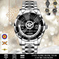 Personalized Belgium Soldier/Veteran with Name, Year and Rank Diamond-Cut Bezel Watch - 17650656