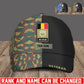 Personalized Rank And Name Belgium Soldier/Veterans Baseball Cap - 17734464