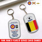 Personalized Rank And Name And Year Belgium Soldier/Veterans Acrylic Keychain - 17681760
