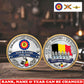 Personalized Belgium Veteran/ Soldier With Rank,  Name And Year Challenge Coin - 17743104
