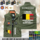 Personalized Belgium Soldier/ Veteran With Name & Rank Sleeveless Jacket Multicolor - 17633376