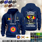 Personalized Belgium Soldier/ Veteran With Name, Year And Rank Zip Hoodie Multicolor - 17563392