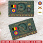 Personalized Belgium Soldier/ Veteran With Rank, Name And Year Aluminum Wallet Card - 17637696