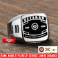 Personalized Belgium Soldier/Veteran with Name, Year and Rank Engraved Men’s Ring - 17647200