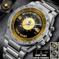Personalized Belgium Soldier/ Veteran With Name, Rank And Year Gentleman Stainless Steel Watch - 17387136