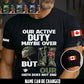 Personalized Name Canadian Soldier/ Veteran T-Shirt - 17547840