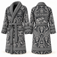 Personalized blockmason Bathrobe art deco craft slate front and back