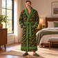 Personalized bricklayer Bathrobe diamond emblems Olive lifestyle