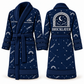 Personalized Bricklayer Bathrobe night shift blue front and back