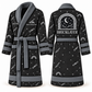 Personalized Bricklayer Bathrobe night shift slate front and back