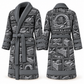 Personalized bricklayer Bathrobe vintage patchwork slate front and back