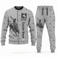 bull riding occupation-themed sweater and jogger combo lightgray color with name and Since 2005 artwork