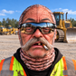 Bulldozer Operator funny face balaclava - Style 8