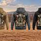 Bull Rider Heritage Crest Vintage Hoodie in Military Green, Kaki, Dark Gray, Black and Dark Blue, five complete back views with matching ornate bull-rider crests beside an empty rodeo arena fence.