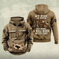 Bull Rider Never Ends Vintage Hoodie in Kaki, front and back views with sample text CUSTOM NAME and SINCE 2000.
