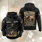 Bull Rider Skills and Pride Vintage Hoodie in Black, front and back views with sample chest text CUSTOM NAME and SINCE 2000, hat-and-bull sleeve symbols, rope-bordered bull pouch motif and rider portrait statement on the back.