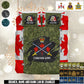 Personalized Canada Soldier/ Veteran Camo With Name And Rank Bedding Set - 17658432